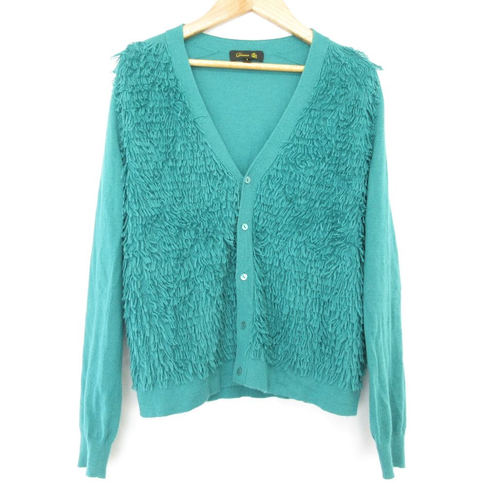 美品 DRAWER ドゥロワー カシミヤコットン フリンジニット