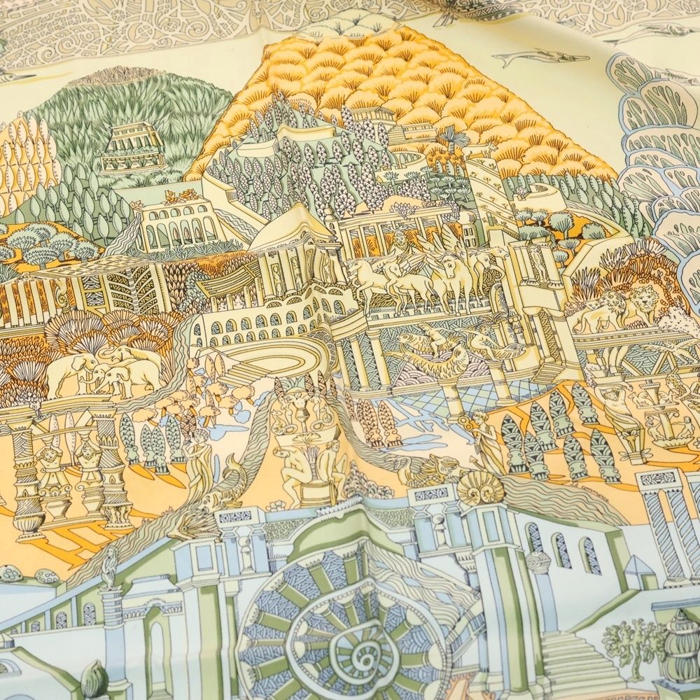 HERMES (エルメス) カレ90 アトランティス シルクスカーフ - メルカリ