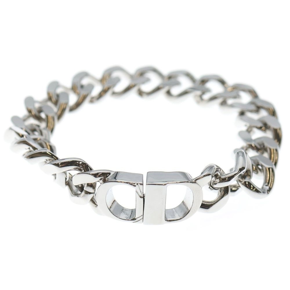 DIOR ディオール CD ICON リンクチェーン ブレスレット L シルバー