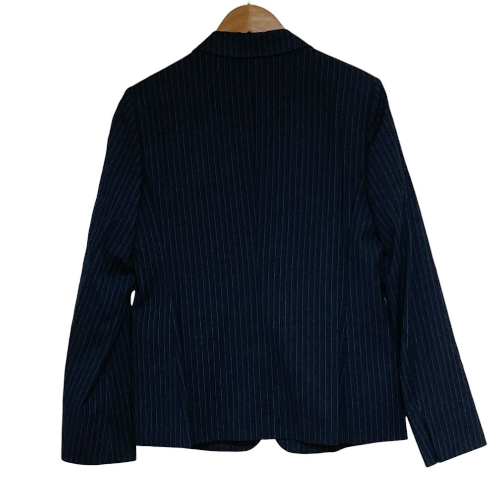 美品 INDIVI インディヴィ ストライプ ジャケット パンツ スーツ