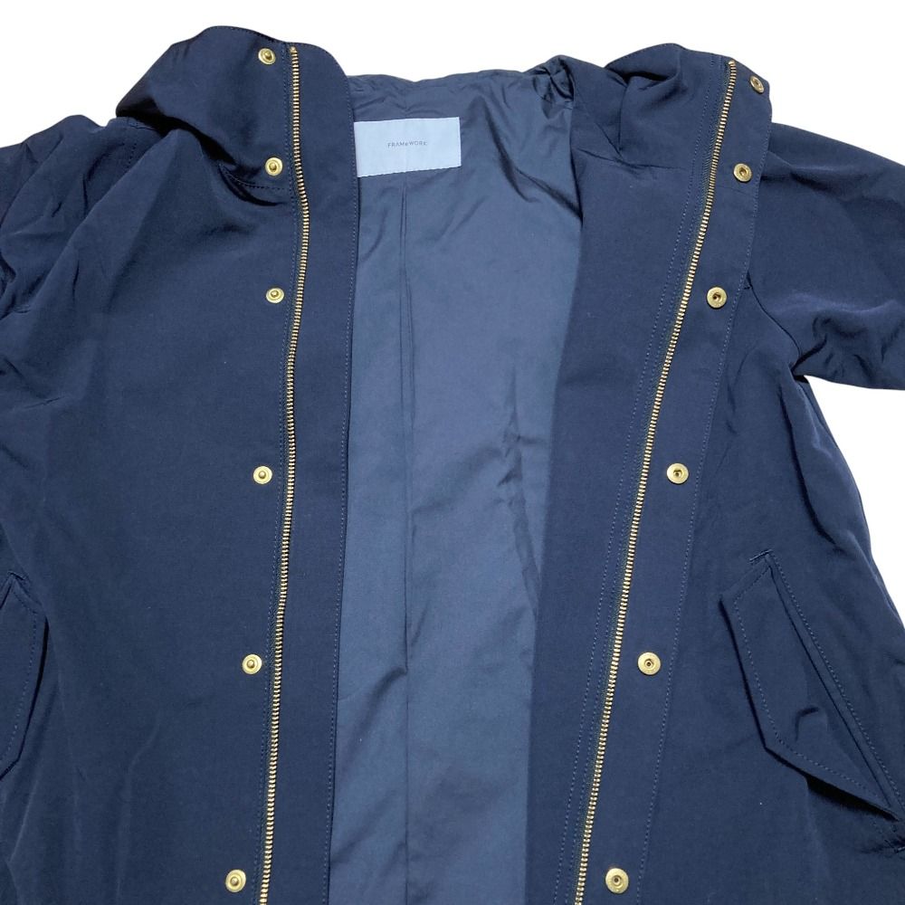 良品 FRAMeWORK フレームワーク マウンテンパーカー サイズ38 ネイビー