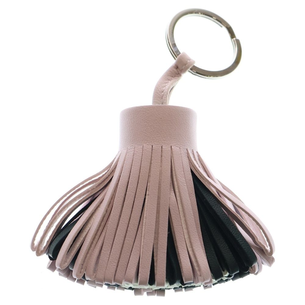 HERMES エルメス カルメン キーリング チャーム タッセル フリンジ ピンク