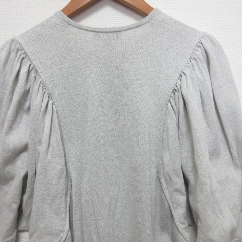 良品 Drawer ドゥロワー ギャザースリーブプルオーバーニット