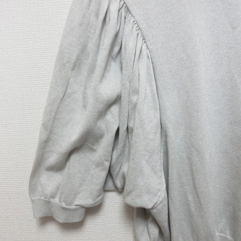 良品 Drawer ドゥロワー ギャザースリーブプルオーバーニット