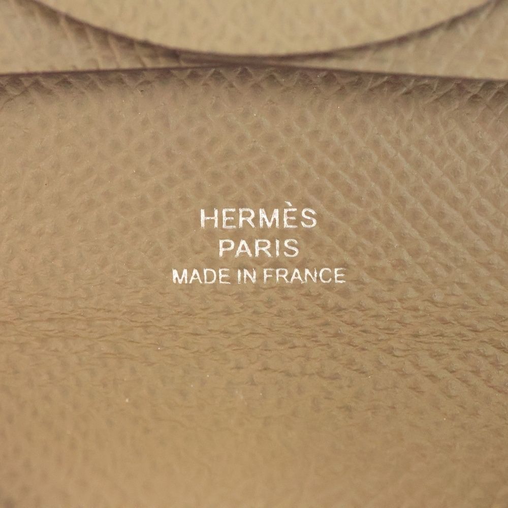 HERMES (エルメス) バスティア エプソン レザーコインケース 小銭入れ