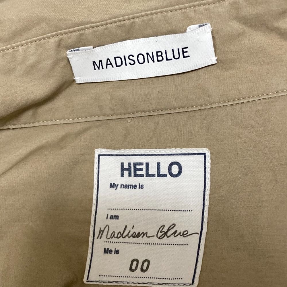 ひろみ様 マディソンブルー コットン 半袖 シャツブラウス ベージュ XS MADISON BLUE(マディソンブルー) 半袖シャツブラウス サイズ00 XS