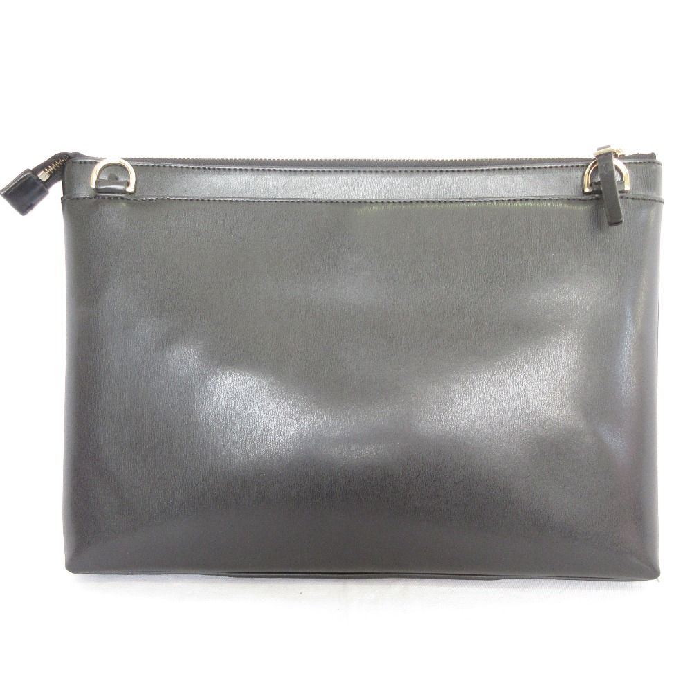 Paul Smith ポールスミス レザー 2 WAY クラッチバッグ ショルダーバッグ ブラック メンズ レディース 古着