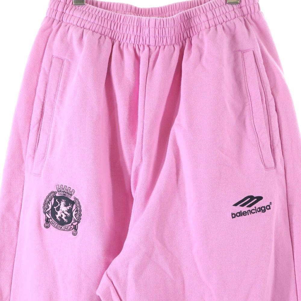 BALENCIAGA メンズパンツ ツータック ウエストロゴ刺繍 サーモンピンク BALENCIAGA メンズパンツ ツータック ウエストロゴ刺繍 サーモンピンク