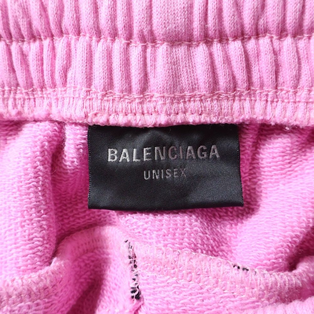 BALENCIAGA メンズパンツ ツータック ウエストロゴ刺繍 サーモンピンク BALENCIAGA メンズパンツ ツータック ウエストロゴ刺繍 サーモンピンク