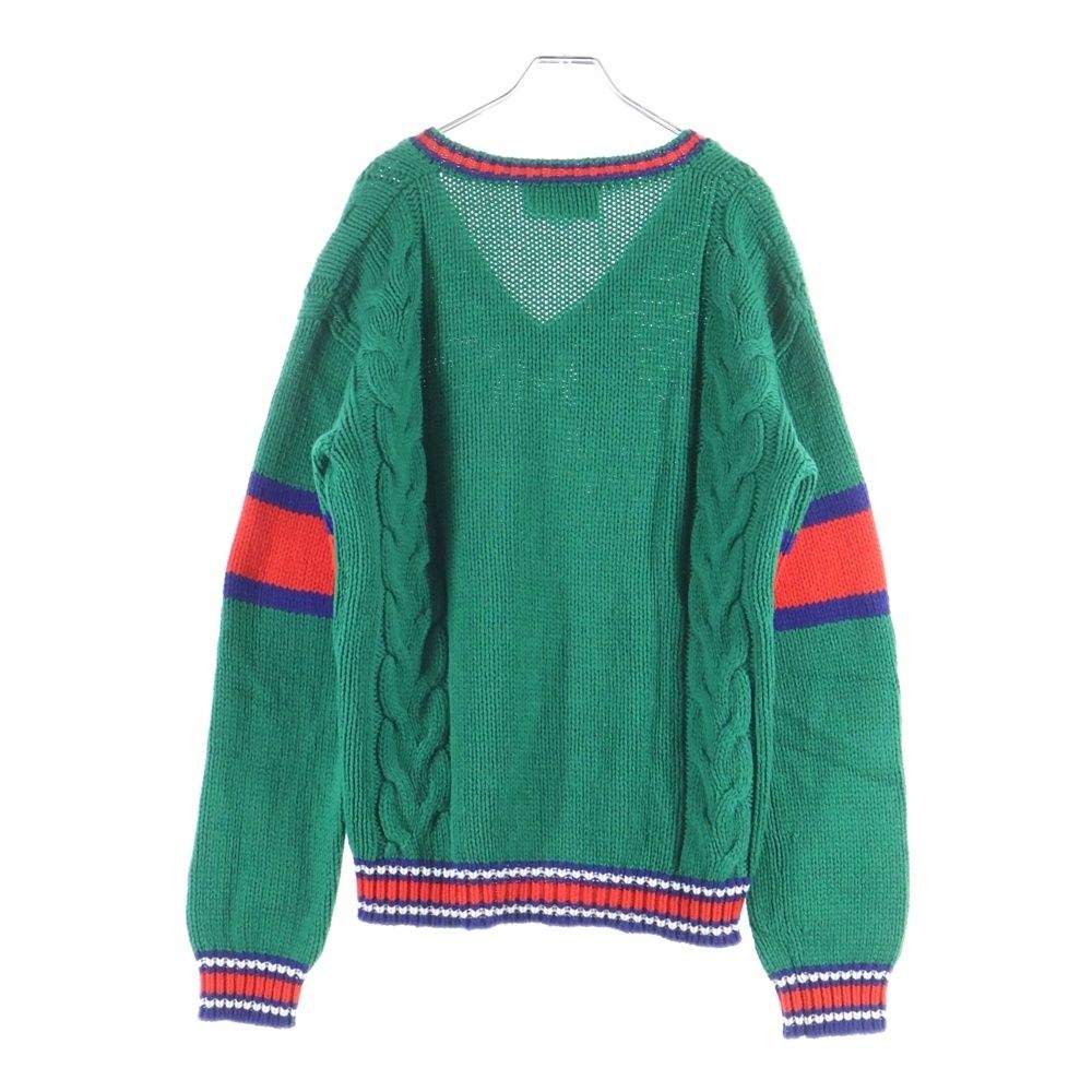 GUCCI (グッチ) 20SS Wool V Neck Cable Knit Sweater ウールVネック