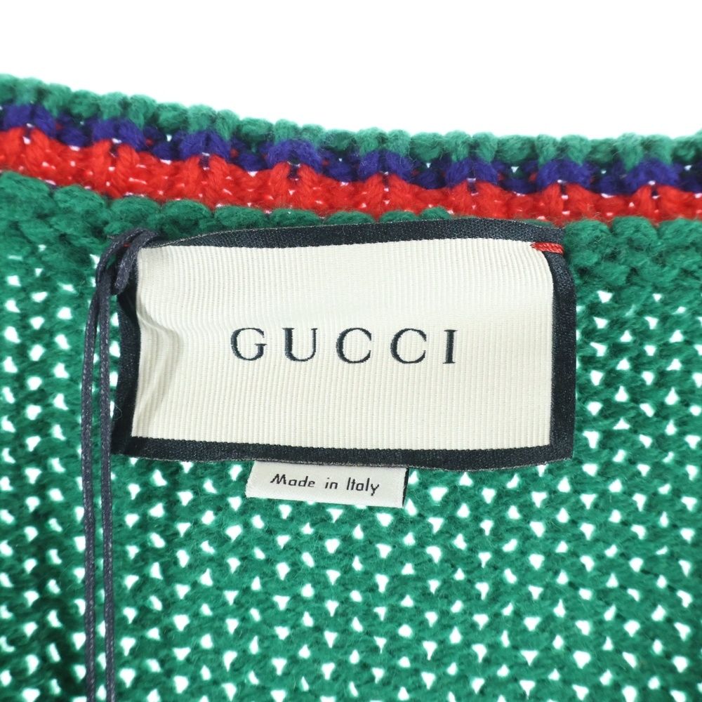 GUCCI (グッチ) 20SS Wool V Neck Cable Knit Sweater ウールVネック