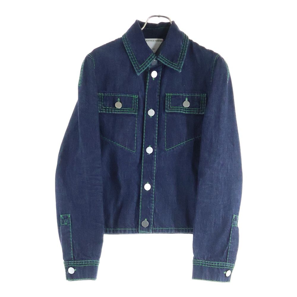 ボッテガヴェネタ デニムジャケット SALON03 インディゴ ヴィンテージ インディゴ デニムジャケット のために メンズ で ミッド