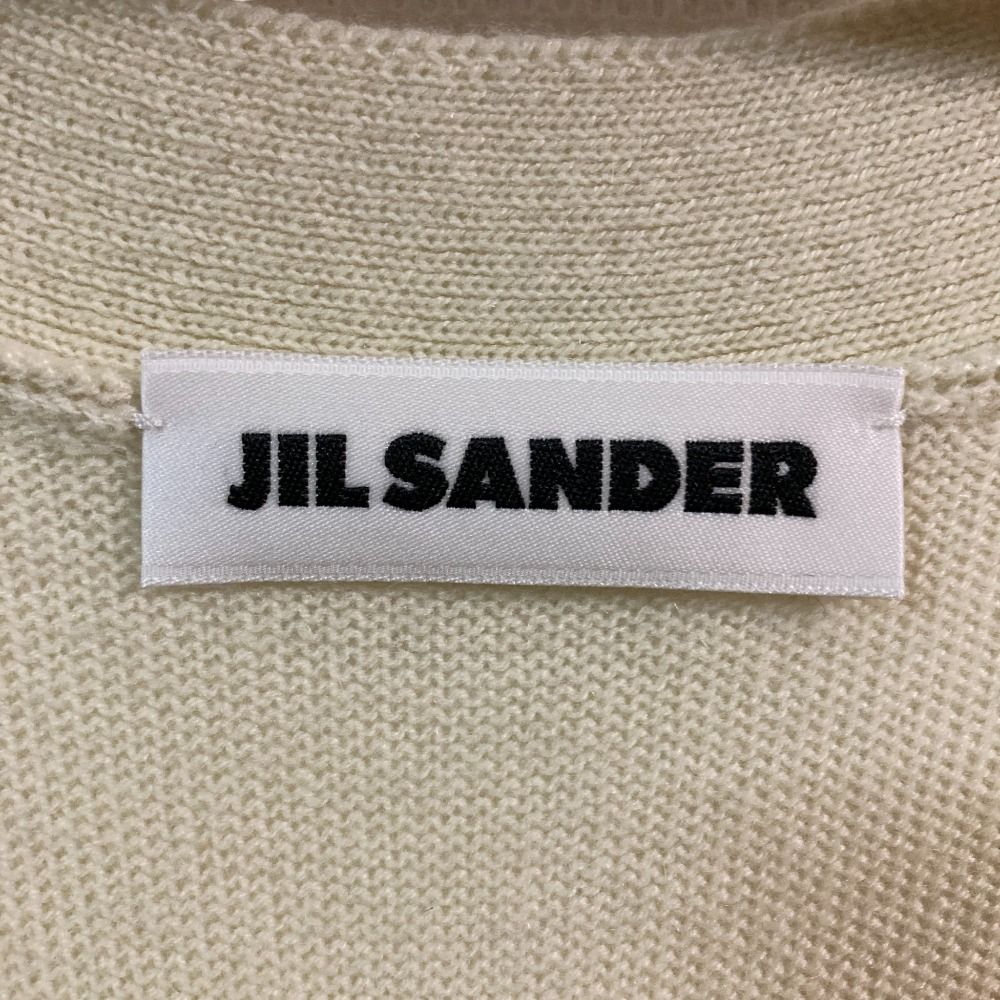 美品 JIL SANDER ジルサンダー カシミヤ Vネック ニットカーディガン