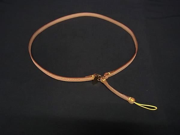 ♥ LOUIS VUITTON ヴィトン M 63055 コリエ テレフォン ジャポン ネックストラップ 携帯ストラップ ベージュ系 FP 7960