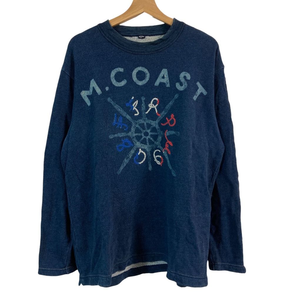 45R フォーティファイブアール 裏毛deロープロゴの908Tシャツ 81170094 サイズ3 インディゴ レディース 古着