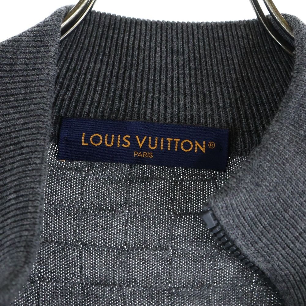 LOUIS VUITTON (ルイヴィトン) ダミエ ジップアップニットカーディガン