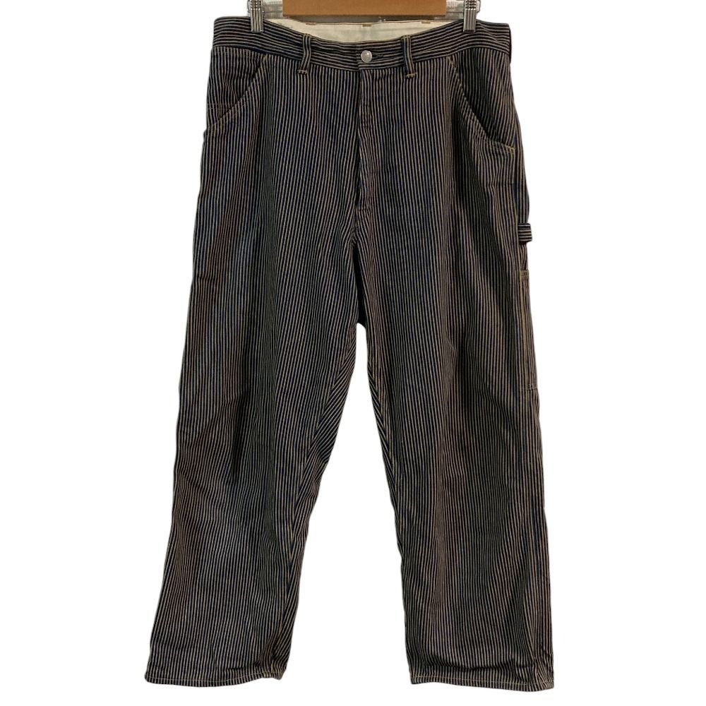 45 R フォーティファイブアール モンブラウンヒッコリーの908山ペインターパンツ 濃 サイズ32 インディゴ メンズ 古着