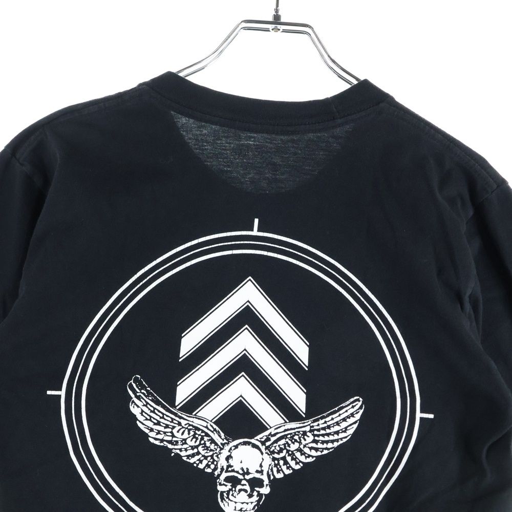 オールドクロムハーツ フォティ ロンT カットソー スカル USA製 ブラック CHROME HEARTS (クロムハーツ) Foti フォティ スカルプリント クルー