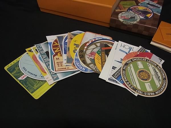 ♥ LOUIS VUITTON ルイヴィトン R 07945 30 オーシャン ライナーラベルズ ポストカードセット マルチカラー FU 5318