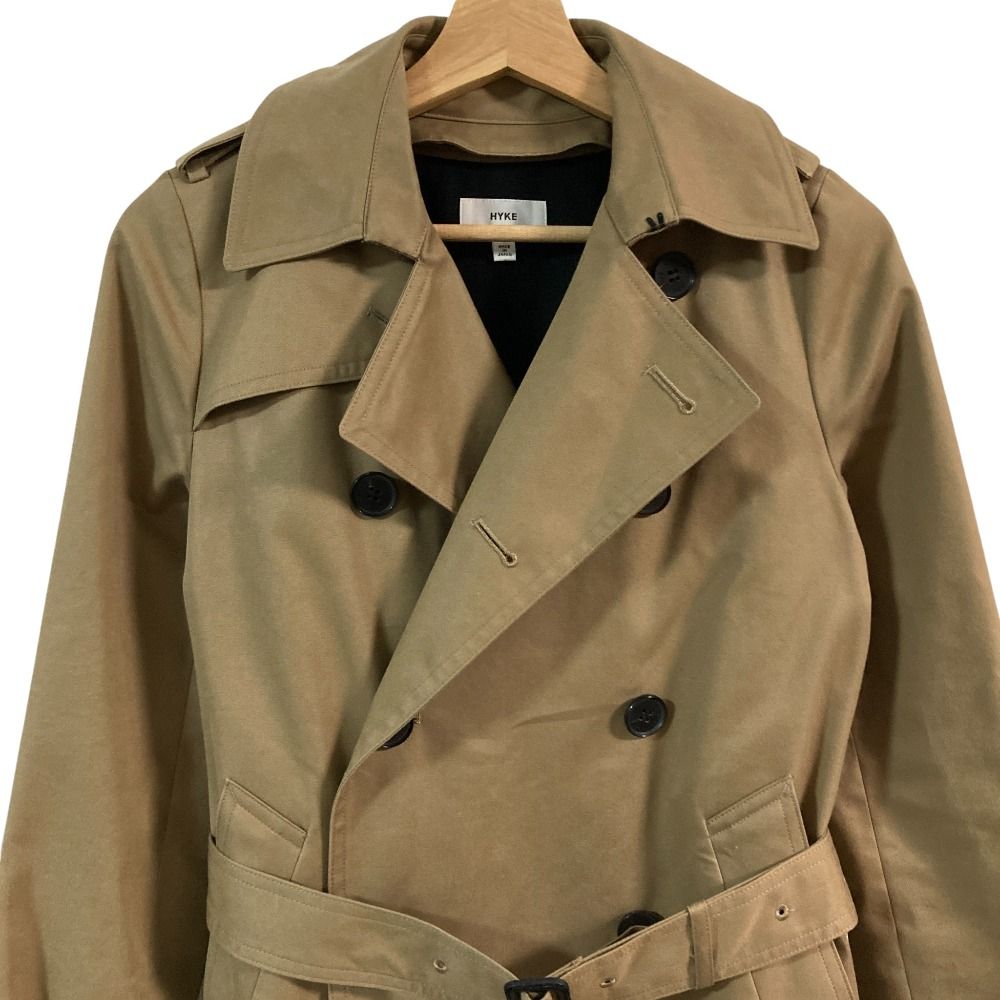 美品 HYKE ハイク ライナー付き ベルテッド トレンチコート サイズ1