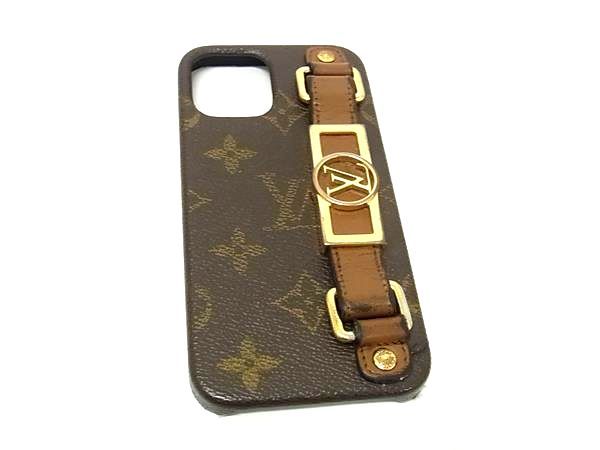 LOUIS VUITTON ルイヴィトン M 69782 モノグラム バンパー ドーフィーヌ iPhone 12 Pro 対応 アイフォンケース ブラウン系 GA 6540