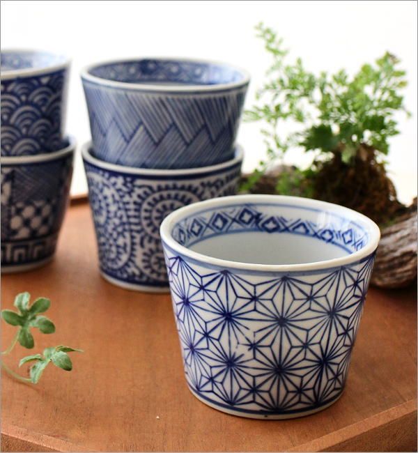 蕎麦猪口 5個セット フリーカップ そばちょこ セット 磁器 陶器 蕎麦