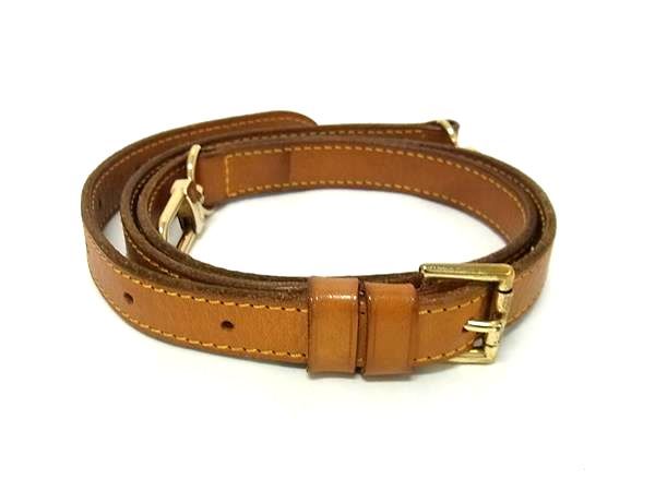 LOUIS VUITTON ルイヴィトン レザー バッグ用 ショルダーストラップ 斜め掛け 肩掛け ブラウン系 FU 6876