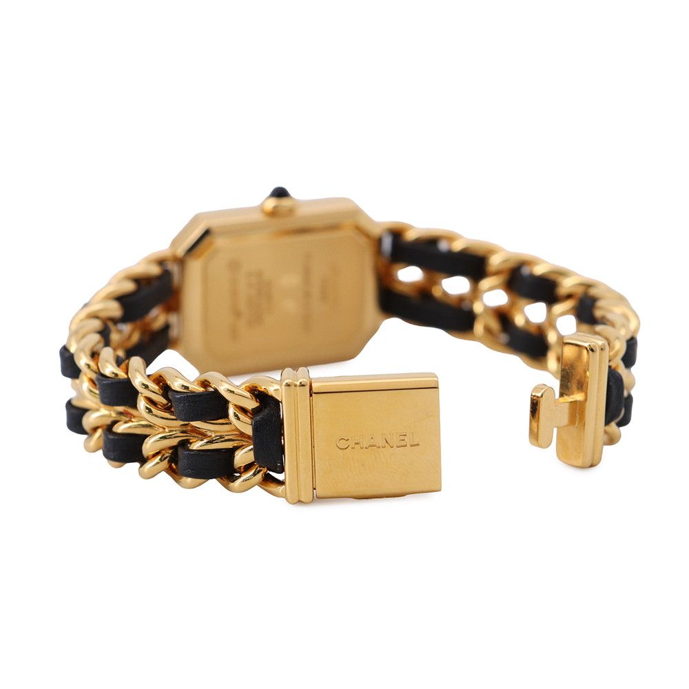 シャネル プルミエール Mサイズ H 0001 CHANEL 腕時計 黒文字盤 クォーツ