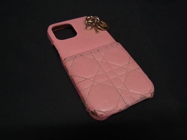 【美品】Christian Dior ディオール iPhone16 カナージュ DIOR | Lady Dior iPhone 16 ケース カナージュ ラムスキン