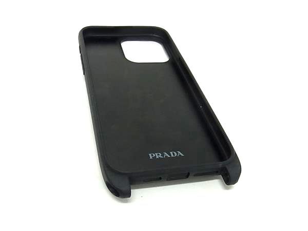 □極美品□PRADA プラダ サフィアーノレザー iPhone15 ProMax 対応
