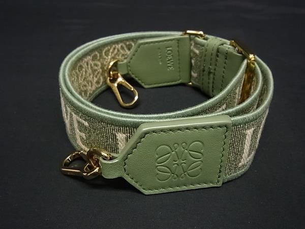 □美品□ LOEWE ロエベ アナグラム キャンバス ショルダーストラップ