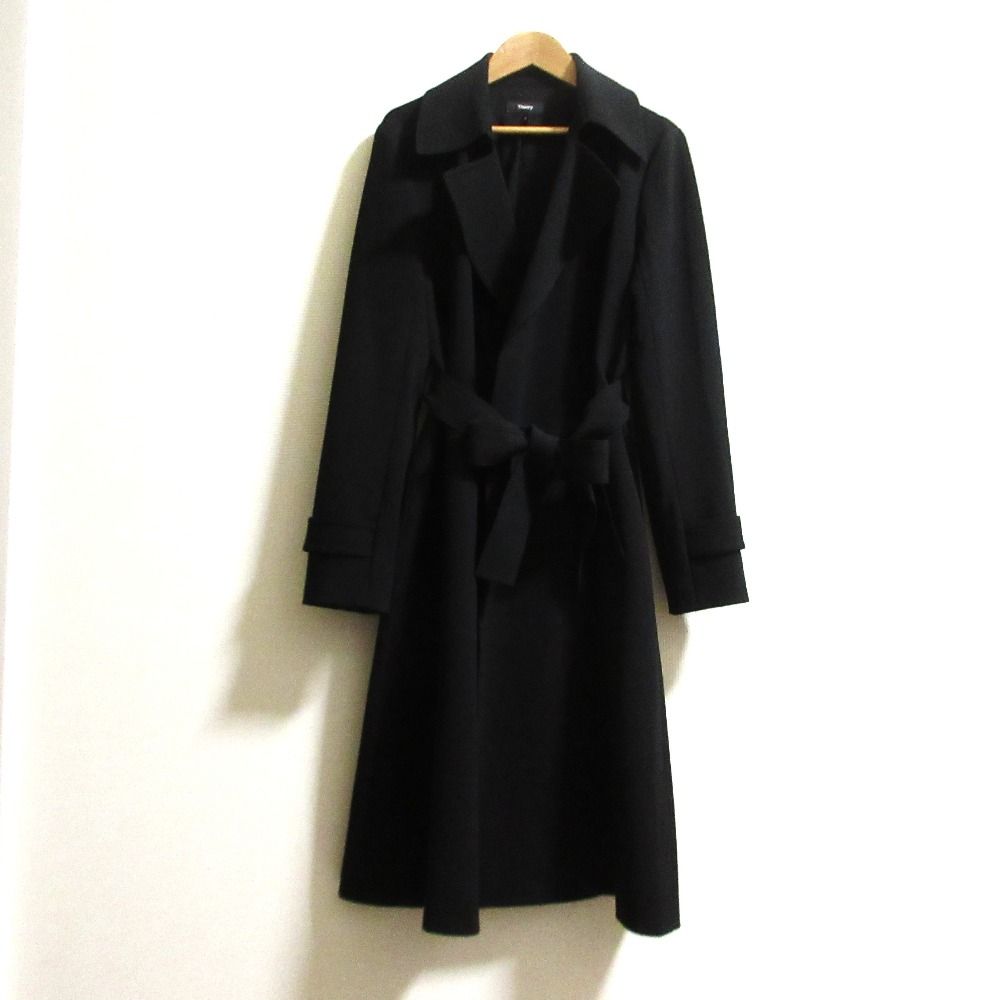 良品 23SS theory セオリー ADMIRAL CREPE OAKLANE CL ロング ガウン