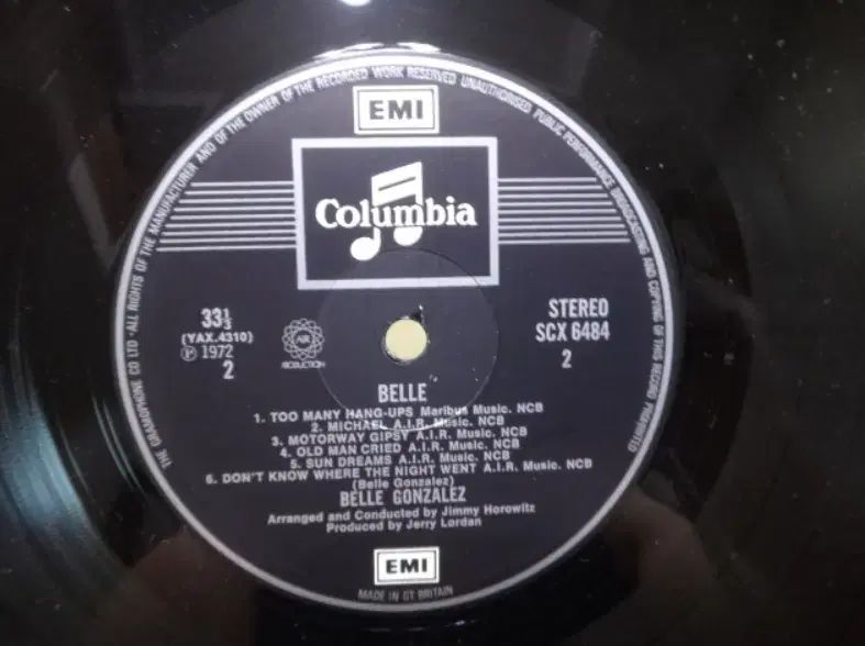 UK LP Belle Gonzalez ー 1972 年 早い Folk