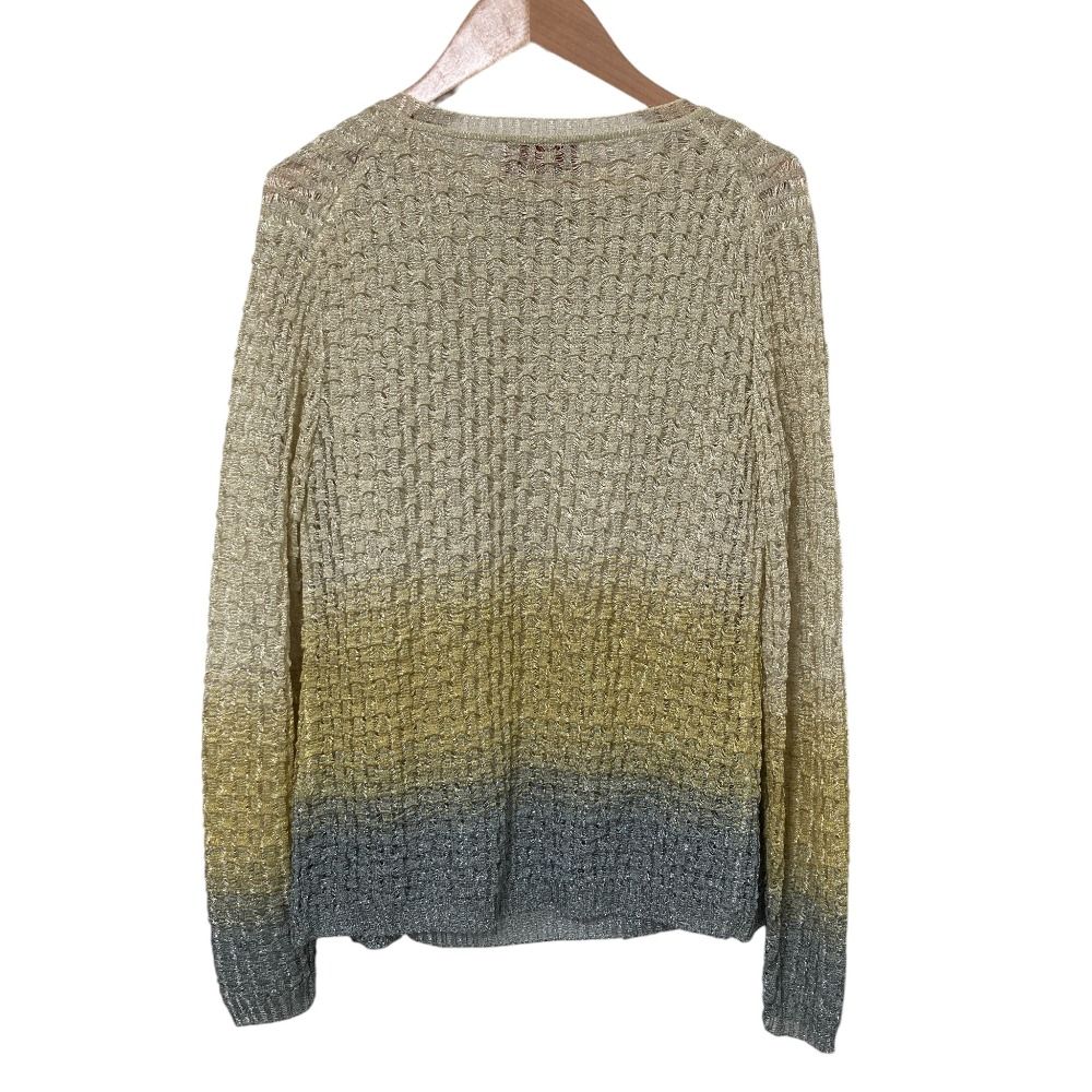 美品 MISSONI ミッソーニ グラデーション クルーネック カーディガン