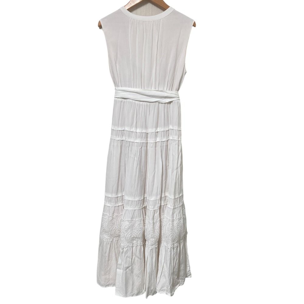 ホワイト ノースリーブ ワンピース 中古 ホワイト ノースリーブ ロングワンピース ナノユニバース - メルカリ