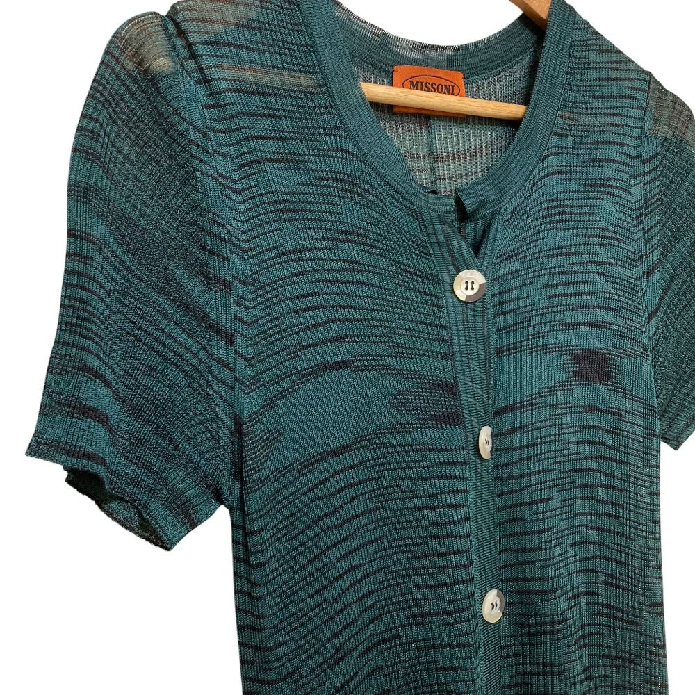 MISSONI ミッソーニ　カーディガン　42 MISSONI（ミッソーニ）カーディガン カーキ サイズ:L メンズ