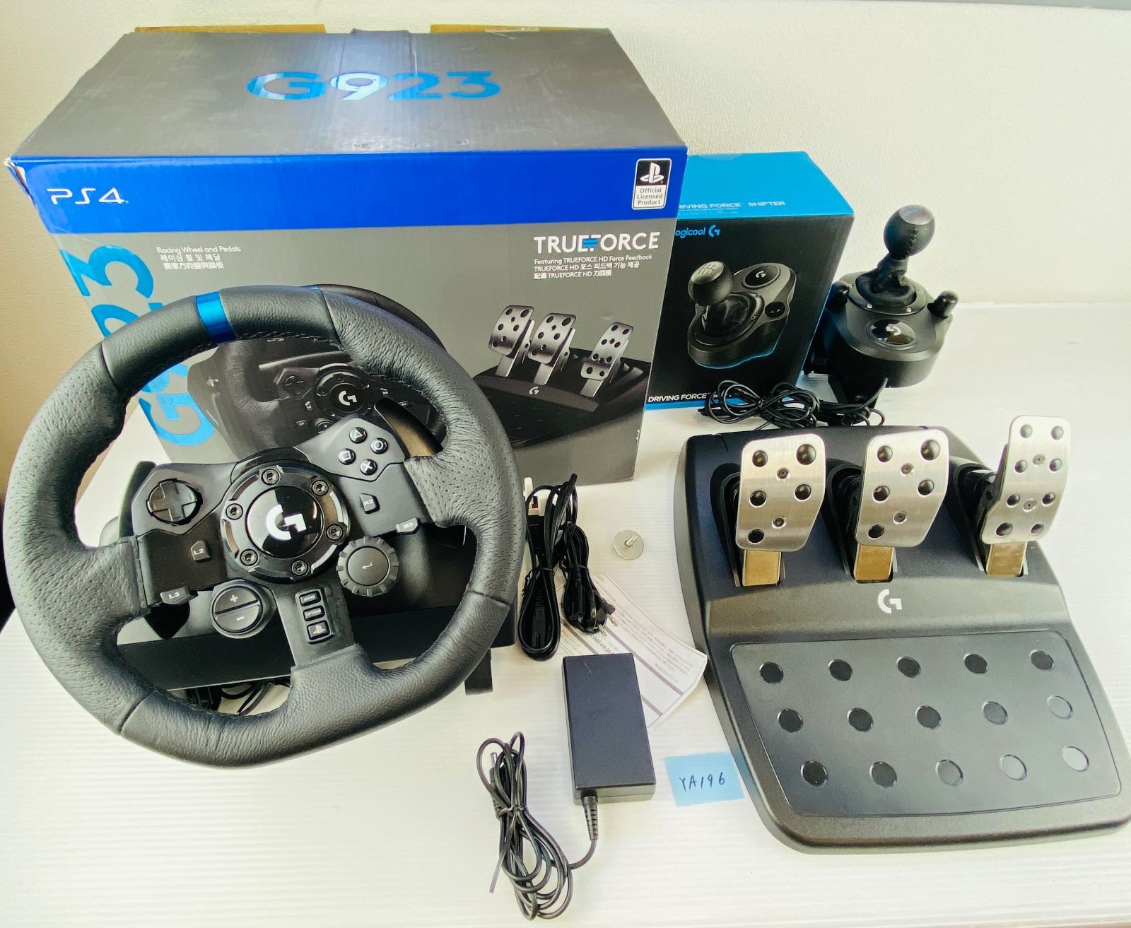 ◇YA196ト【ハンコン／ペダル／シフターセット】ロジクール G923