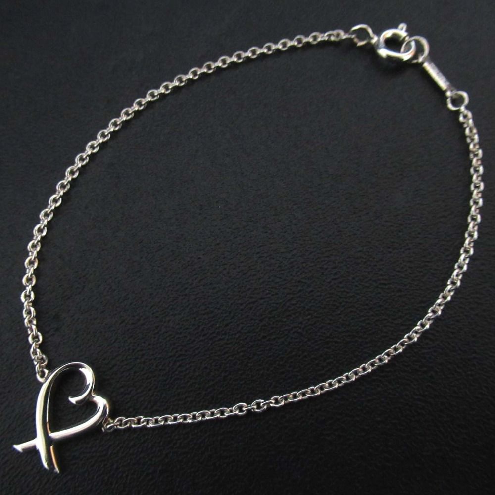 Tiffany Co ティファニー パロマピカソ ミニラビングハート ブレスレット 925 SV シルバー レディース 古着