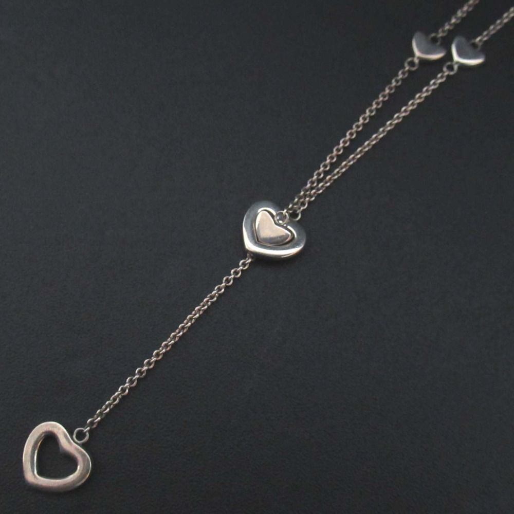 美品 Tiffany&Co ティファニー ハートリンク ラリエット 美品 Tiffany&Co ティファニー ハートリンク ラリエット