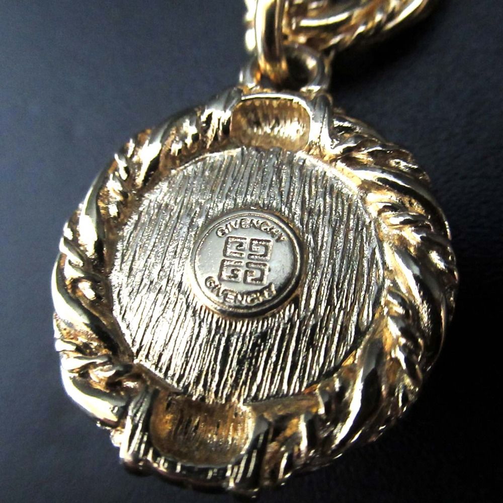 美品 GIVENCHY ジバンシィ フェイクパール ネックレス GP パール