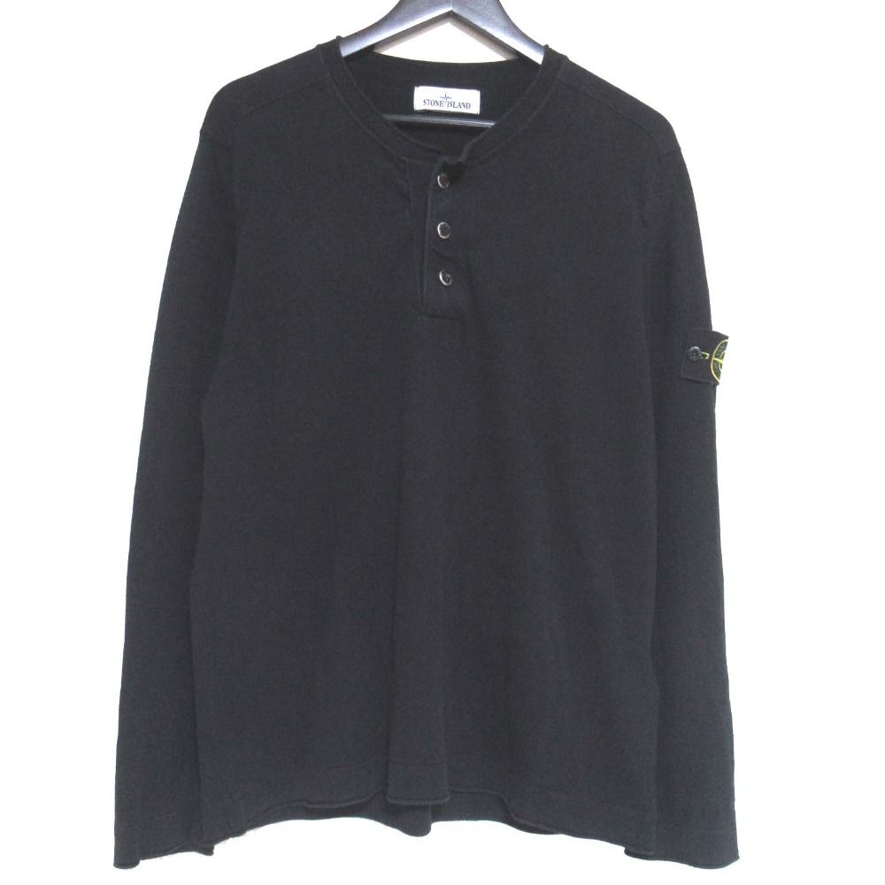 美品 ストーンアイランド ロゴ ワッペン ニット 編み込み ビンテージ M 人気 STONE ISLAND（ニット/セーター）のフリマアイテム一覧 美品 ストーン