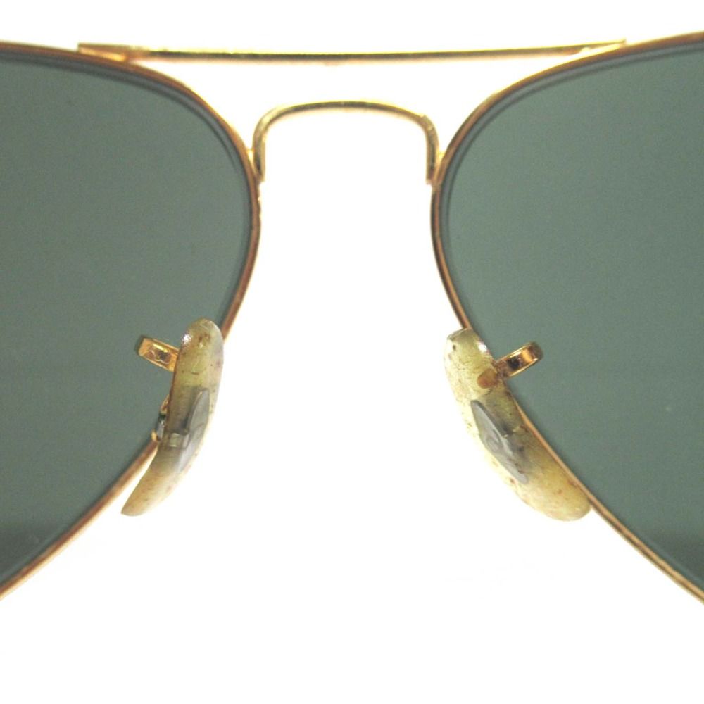 Ray-ban レイバン B-L ボシュロム 度なし アビエーター ティアドロップ サングラス 58 14 ゴールド フレーム メンズ 古着