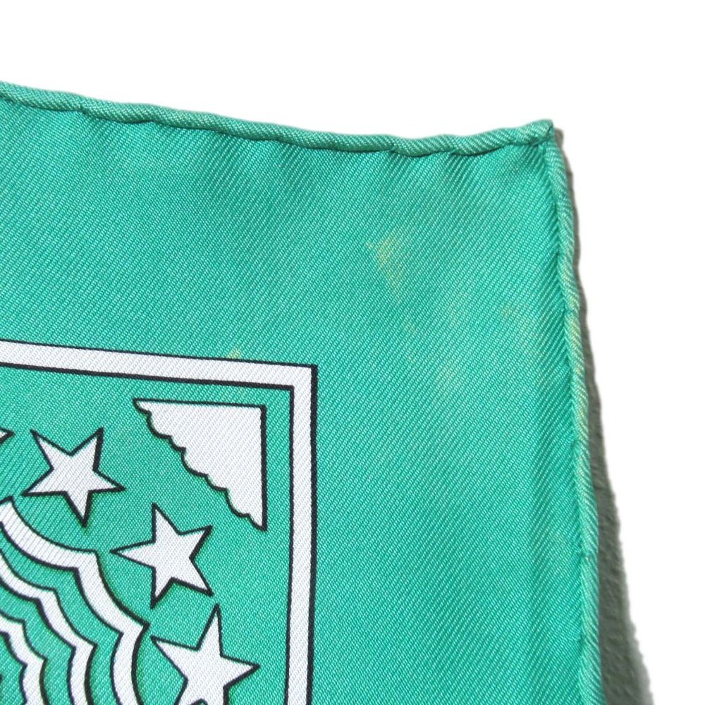 美品 HERMES エルメス カレ90 EARLY AMERICA 古き良きアメリカ シルク