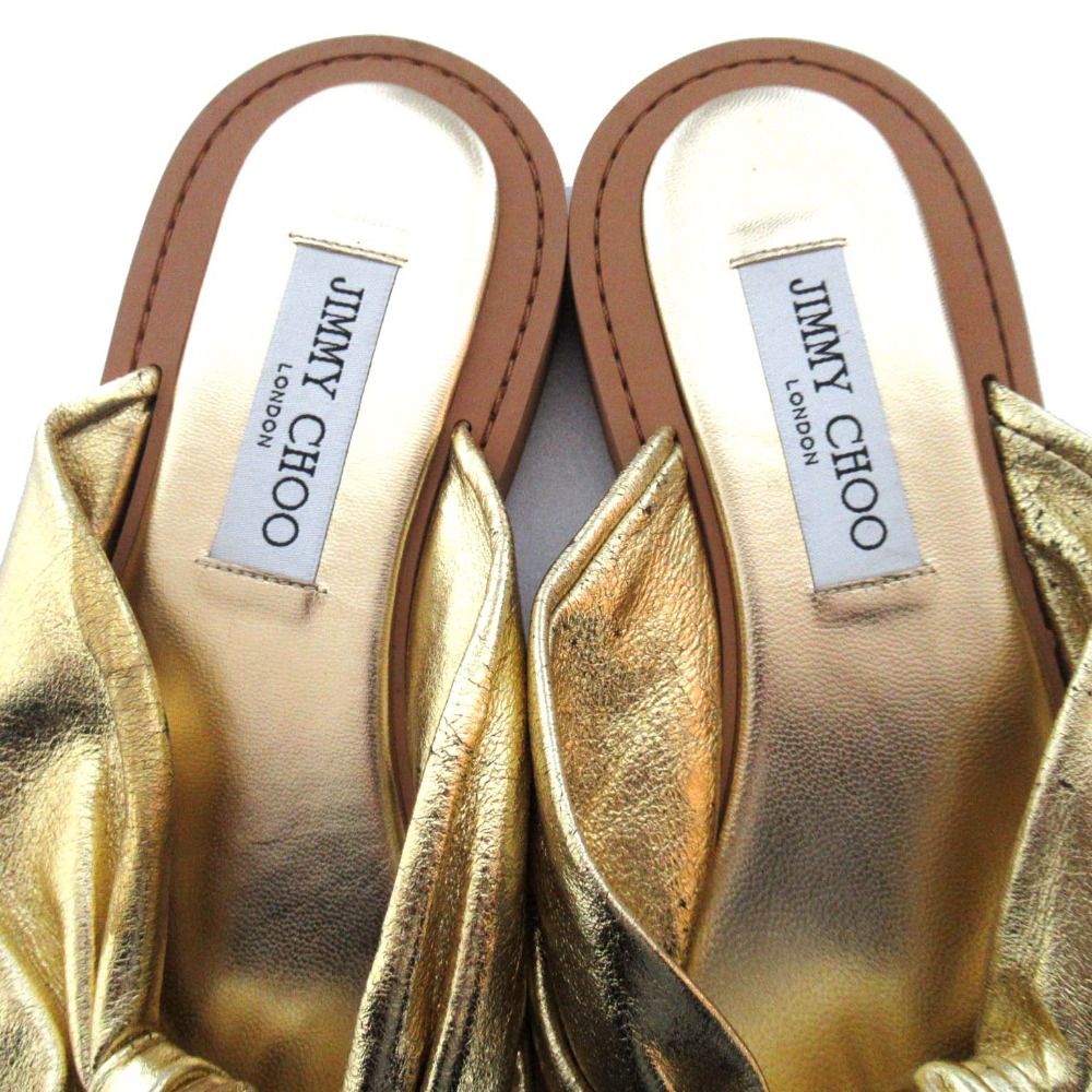 美品 JIMMY CHOO ジミーチュウ トロピカ フラットサンダル サイズ38.5