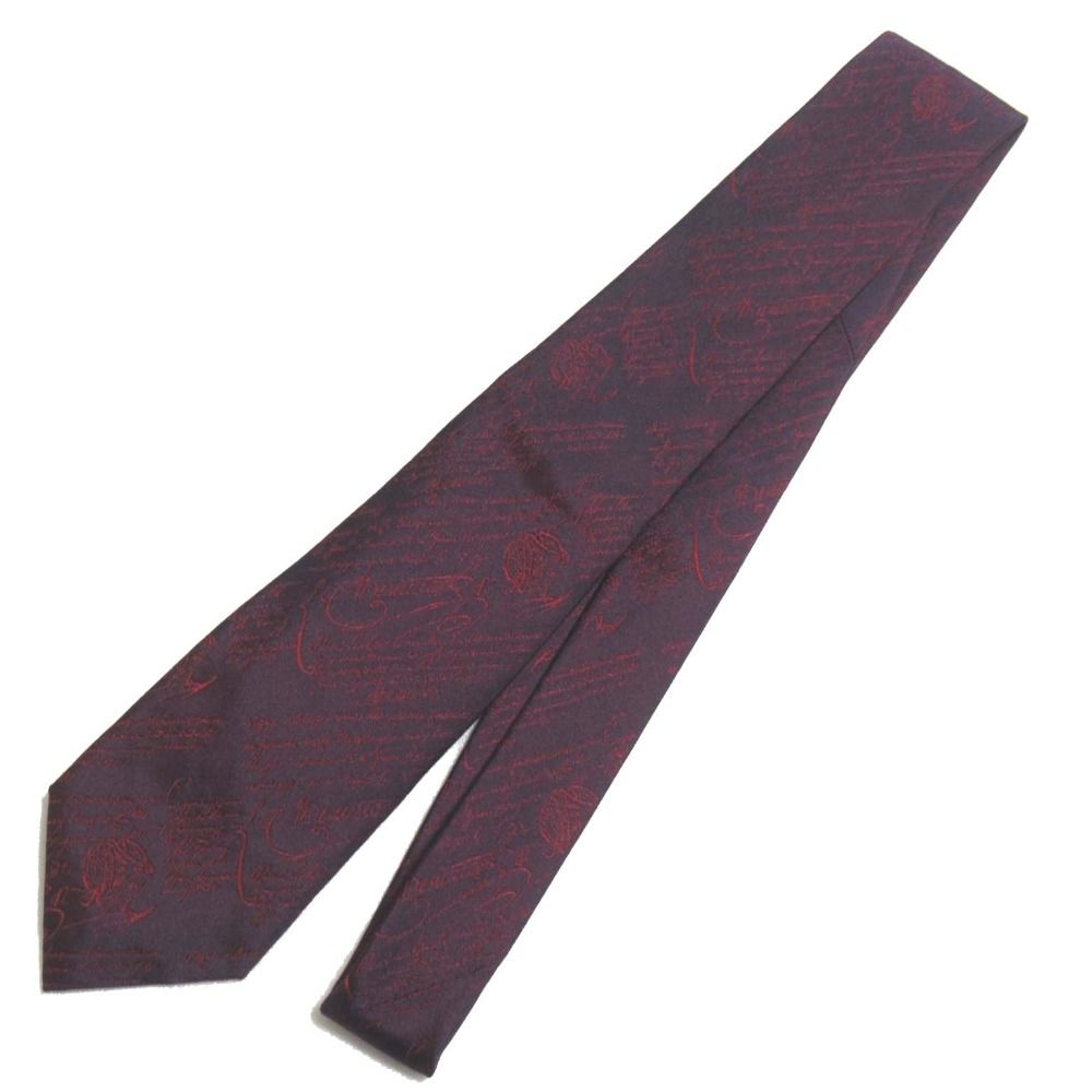 美品 Berluti ベルルッティ カリグラフィー シルク ネクタイ