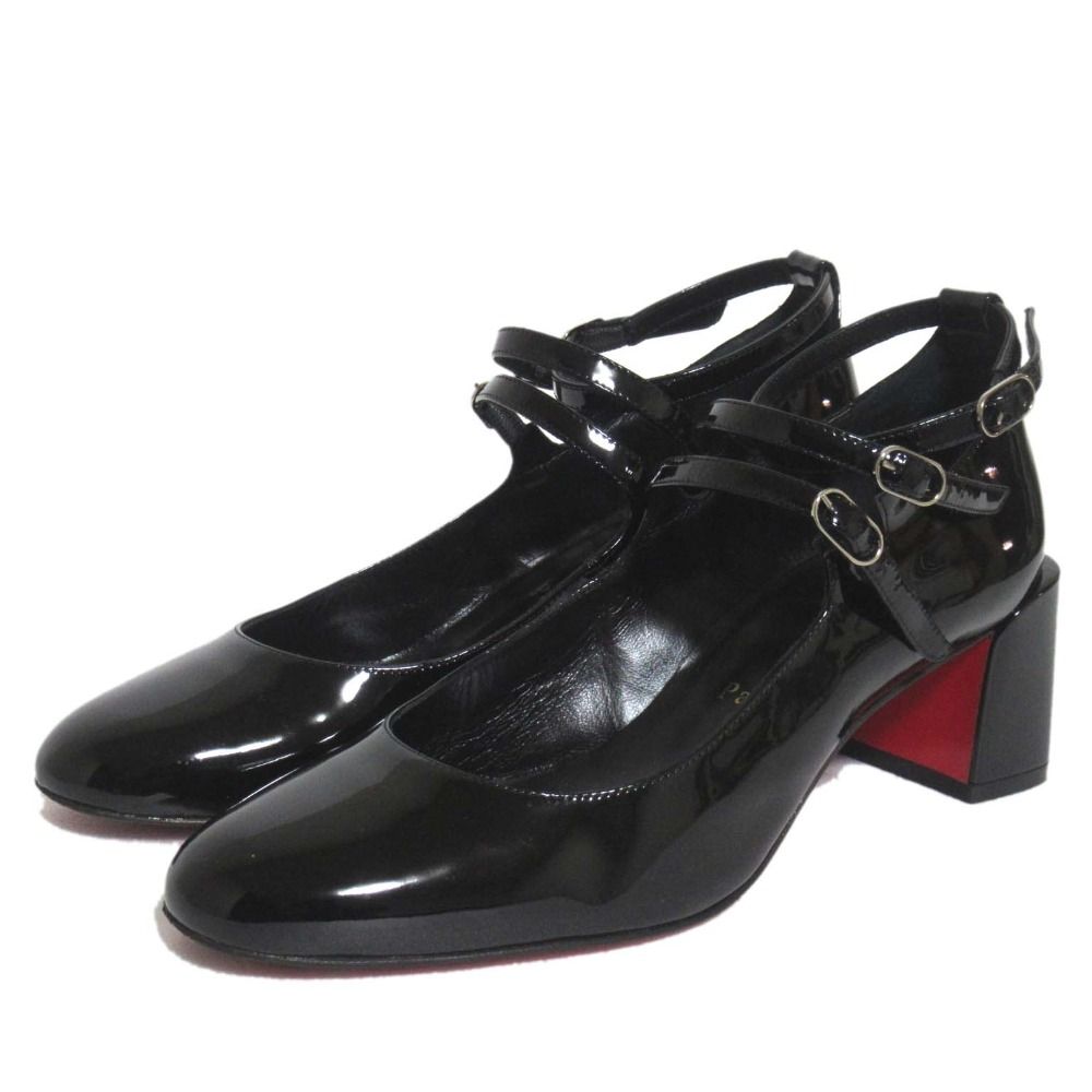 Christian Louboutin クリスチャンルブタン　メリージェーン Miss Jane - 55 mm メリージェーン - パテントレザー - ベージュ