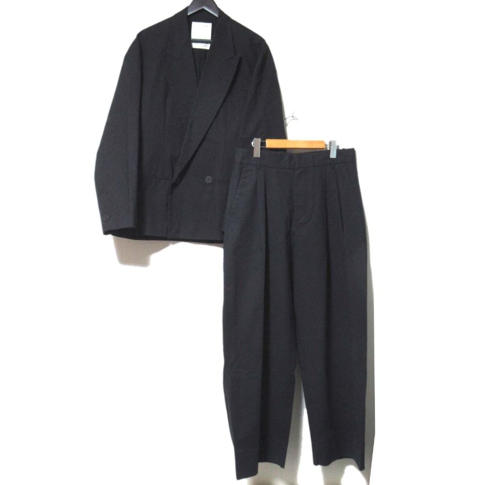 STUDIO NICHOLSON ZARA スタジオニコルソン ザラ テーラードジャケット スラックスパンツ セットアップ ブラック メンズ 古着