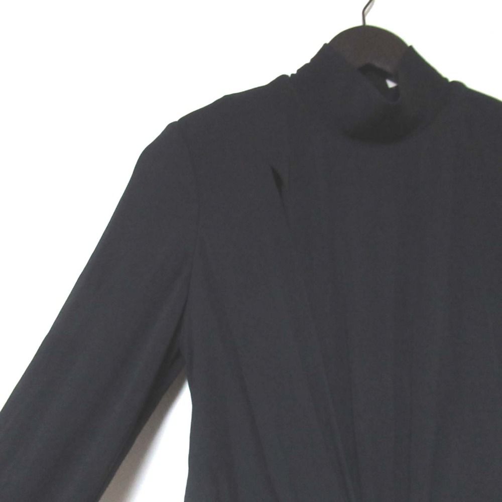 美品 ELIE SAAB エリーサーブ 長袖 ドレープ ロングドレス ワンピース  