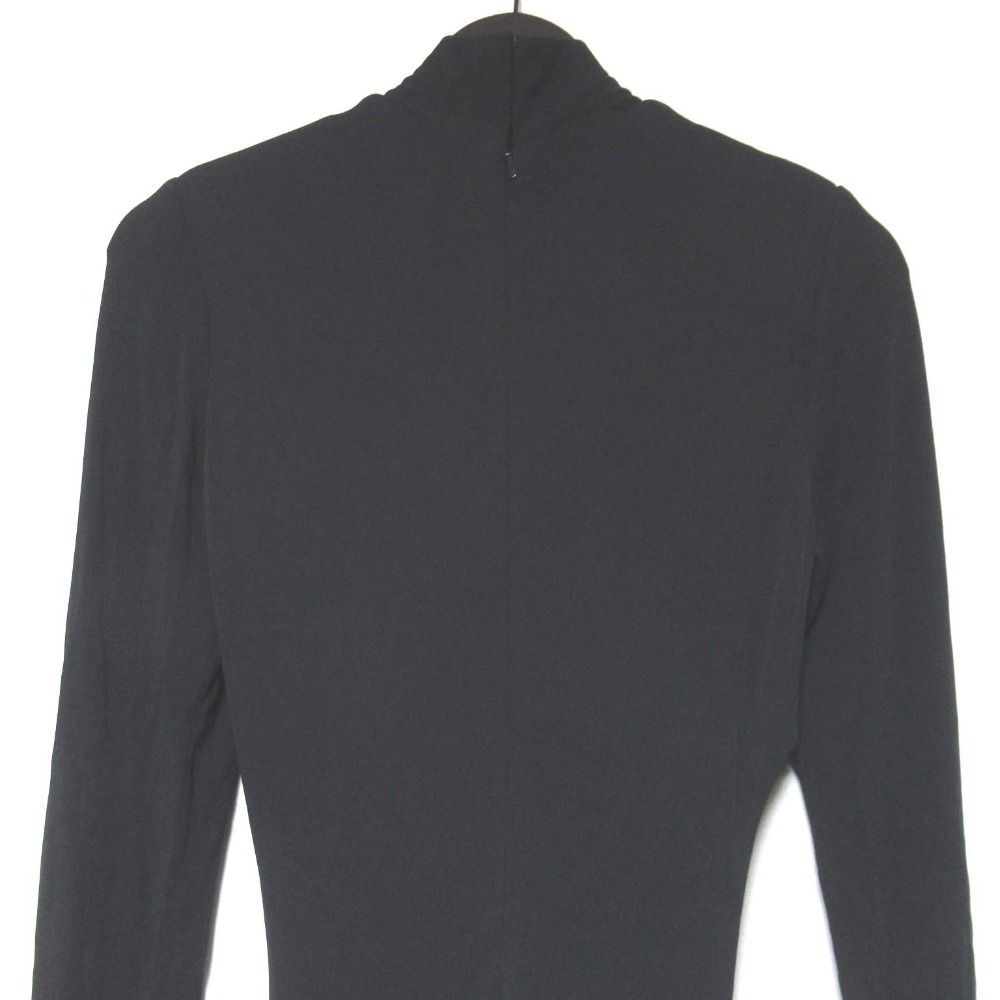 美品 ELIE SAAB エリーサーブ 長袖 ドレープ ロングドレス ワンピース  