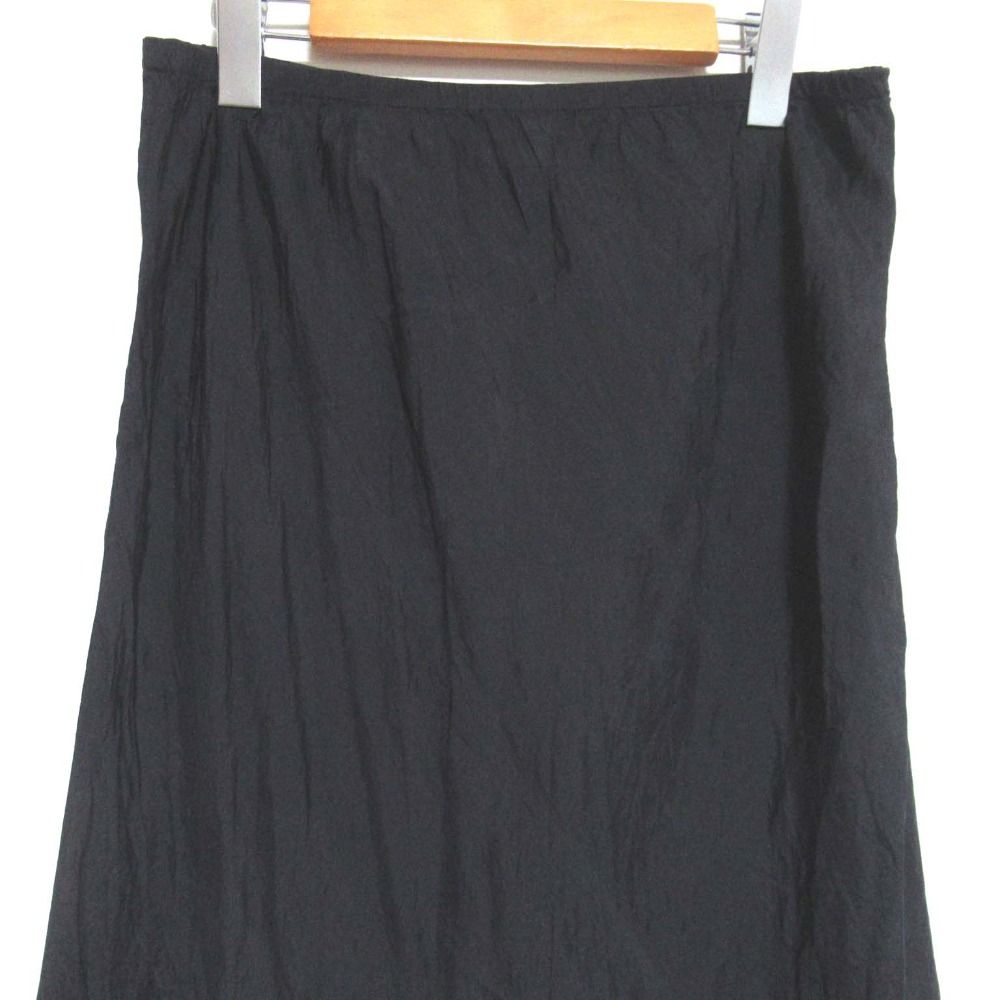 美品 dosa ドーサ シルク100% ミモレ丈 イージーウエスト フリルヘム